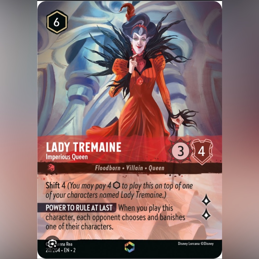 Enchanted Lady Tremaine - Lorcana Card